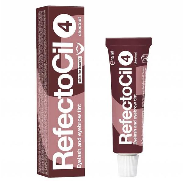 Vopsea pentru Gene si Sprancene RefectoCil, nuanta 4 Roscat, 15 ml Vopsea pentru Gene si Sprancene RefectoCil, nuanta 4 Roscat, 15 ml