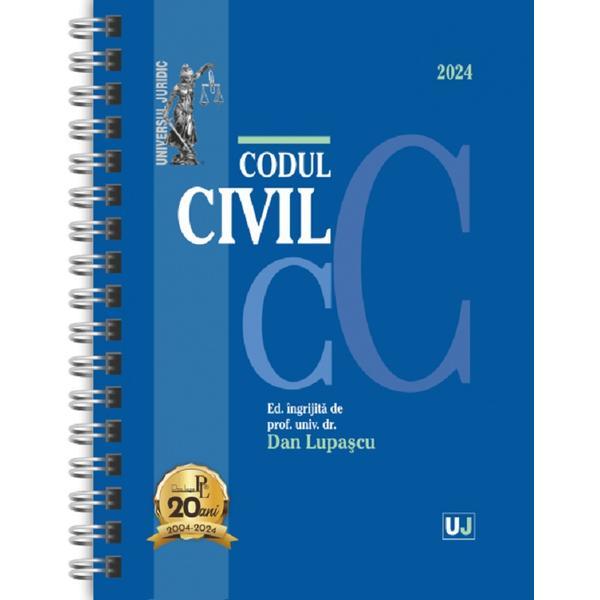 Codul civil Ianuarie 2024 Ed. Spiralata - Dan Lupascu, editura Universul Juridic Codul civil Ianuarie 2024 Ed. Spiralata - Dan Lupascu, editura Universul Juridic