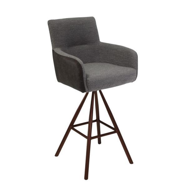 Scaun de Bar din Material Boucle Si Piele Stelvio, Model Piano 75 Scaun de Bar din Material Boucle Si Piele Stelvio, Model Piano 75