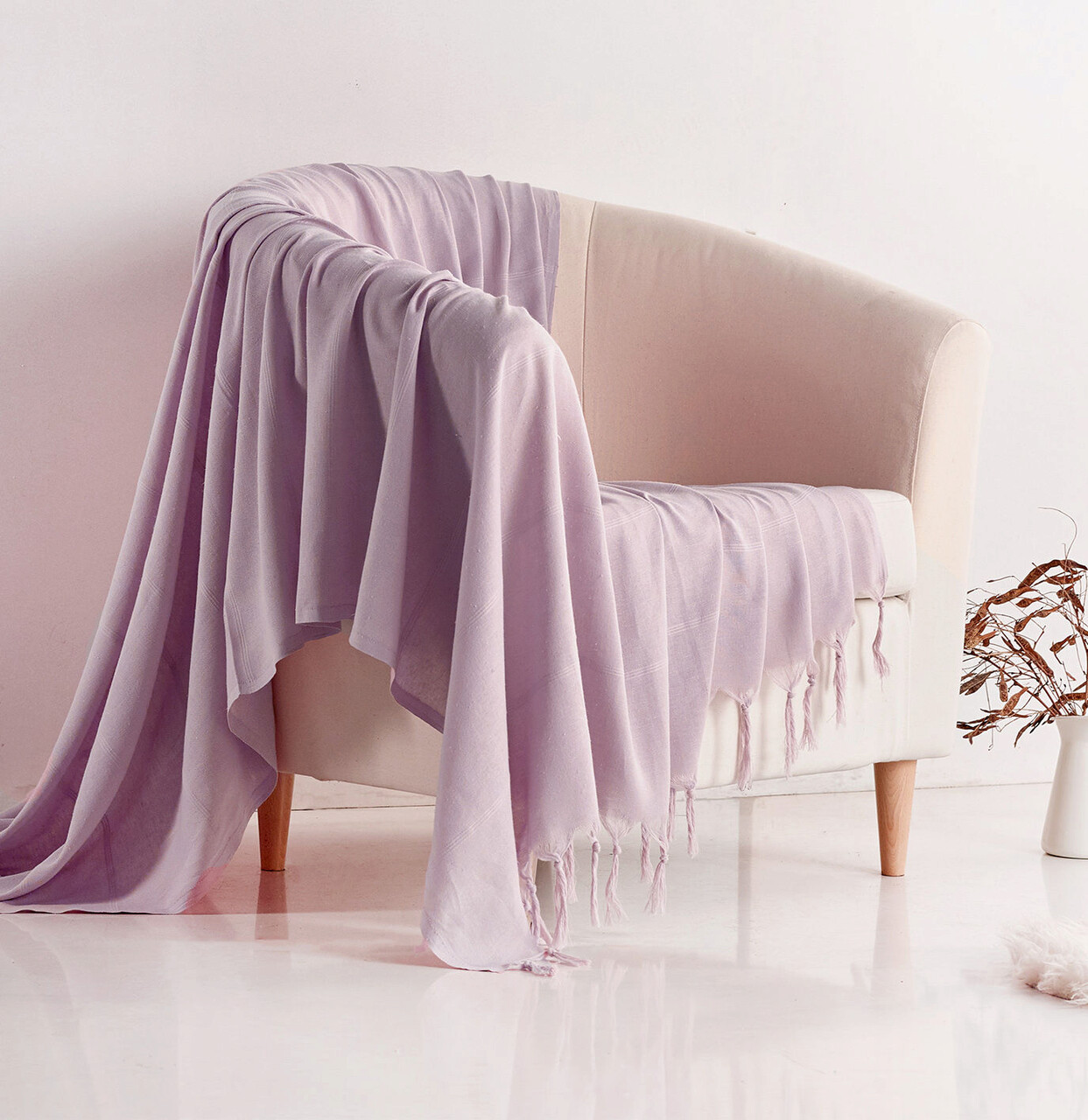 Cuvertura de pat, Pretty - Dusty Rose (190 x 260), DC Home, Bumbac Cuvertura de pat, Pretty - Dusty Rose (190 x 260), DC Home, Bumbac