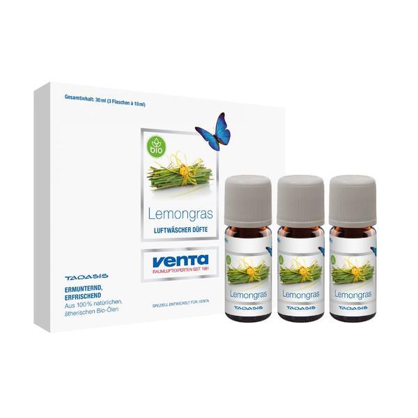 Set 3 uleiuri Esentiale Bio Organice pentru Umidificator (pentru aparatele Venta Seria 5) Lemongrass, 3x30 ml Set 3 uleiuri Esentiale Bio Organice pentru Umidificator (pentru aparatele Venta Seria 5) Lemongrass, 3x30 ml