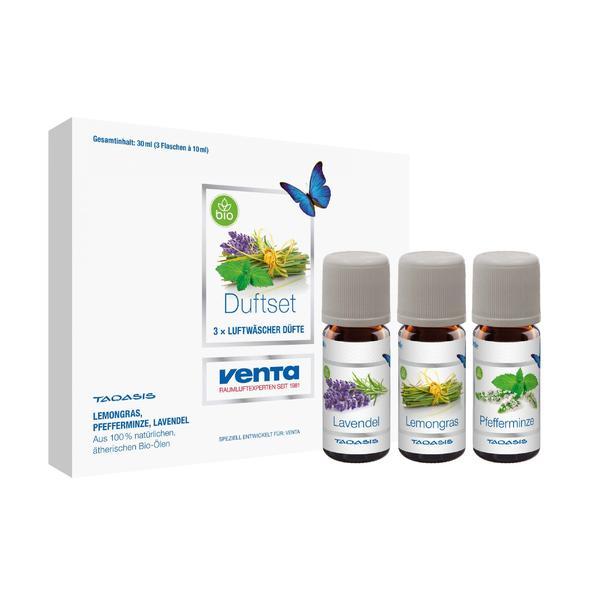 Set 3 uleiuri Esentiale Bio Organice pentru Umidificator (pentru aparatele Venta Seria 5) Mix, 3x30 ml Set 3 uleiuri Esentiale Bio Organice pentru Umidificator (pentru aparatele Venta Seria 5) Mix, 3x30 ml