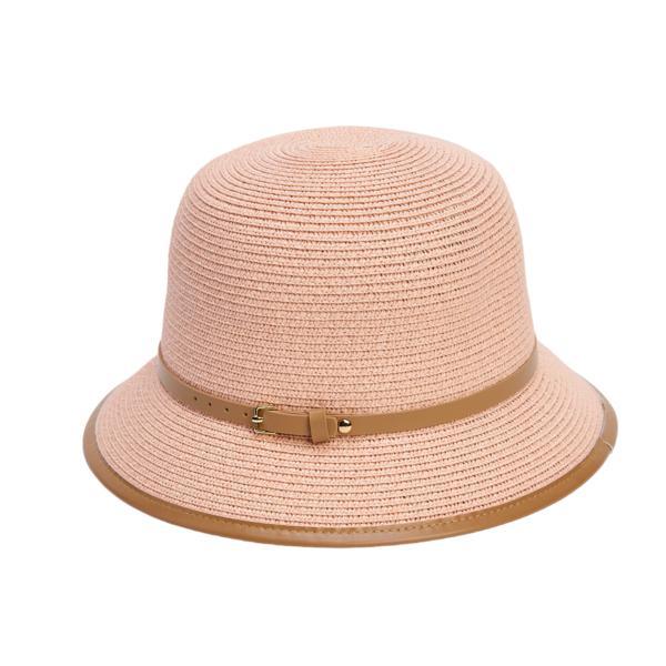 Palarie Malvina Paie Roz Bucket-Hat