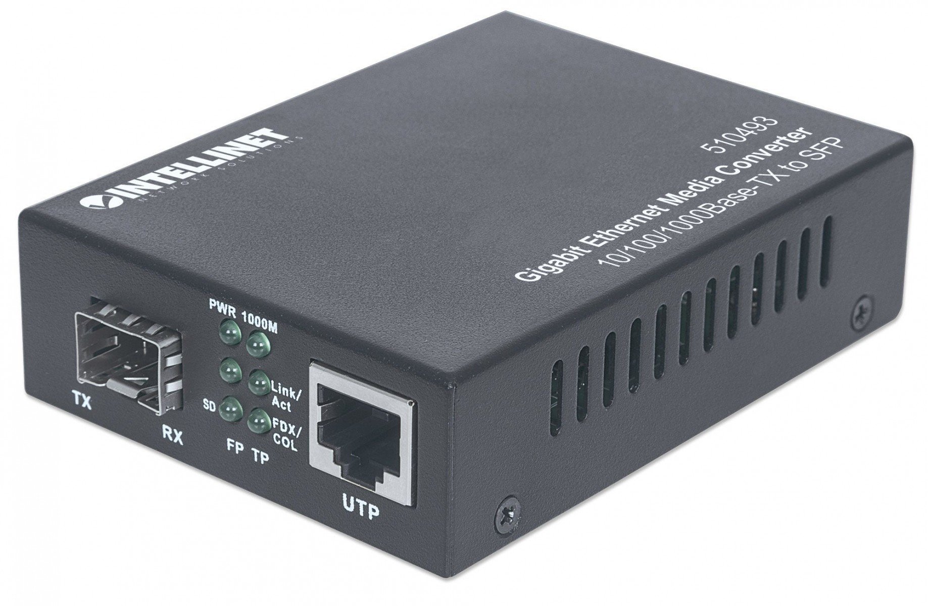 Intellinet 510493 convertoare media pentru rețea 1000 Mbit/s Negru (510493)