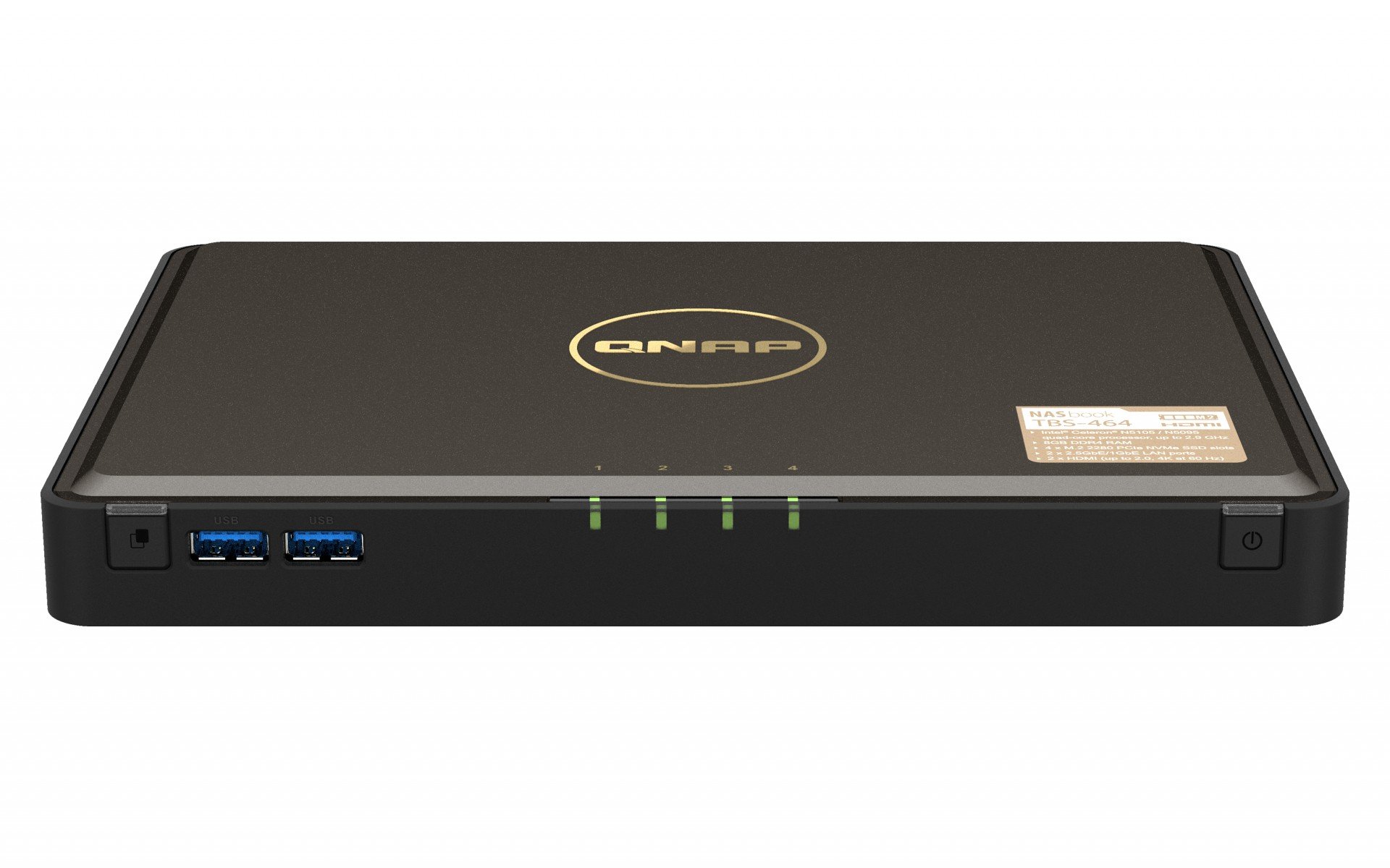 qnap QNAP TBS-464 NAS Spaţiul de lucru Ethernet LAN Negru N5105 (TBS-464-8G)