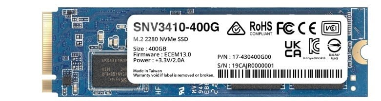 synology Synology SNV3410 M.2 400 Giga Bites PCI Express 3.0 NVMe (SNV3410-400G)