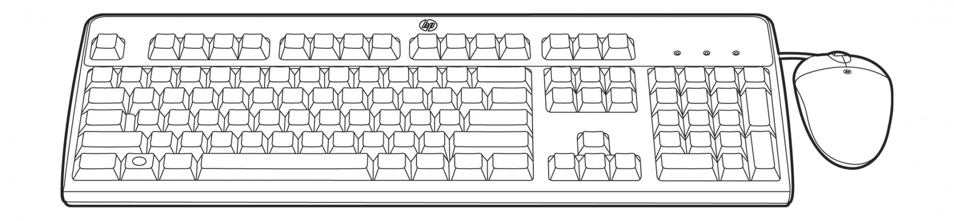 HPE Hewlett Packard Enterprise 631348-B21 tastaturi USB QWERTY Spaniolă Mouse inclus Negru (631348-B21)