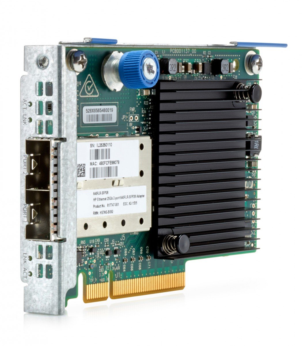 hpe HPE Ethernet 10/25Gb 2-port 640FLR-SFP28 Adapter (817749-B21) hpe HPE Ethernet 10/25Gb 2-port 640FLR-SFP28 Adapter (817749-B21)