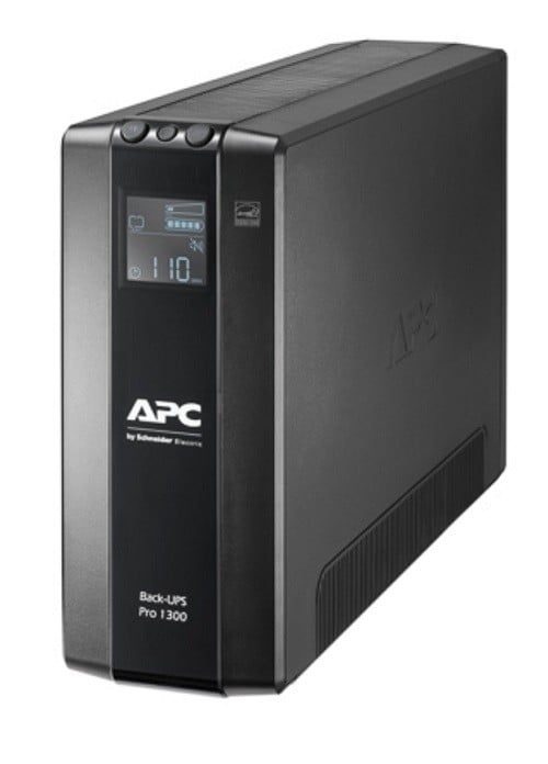 apcbyschneiderelectric APC Back-UPS Pro BR 1300VA, 8 Outlets, AVR, LCD Interface (BR1300MI)