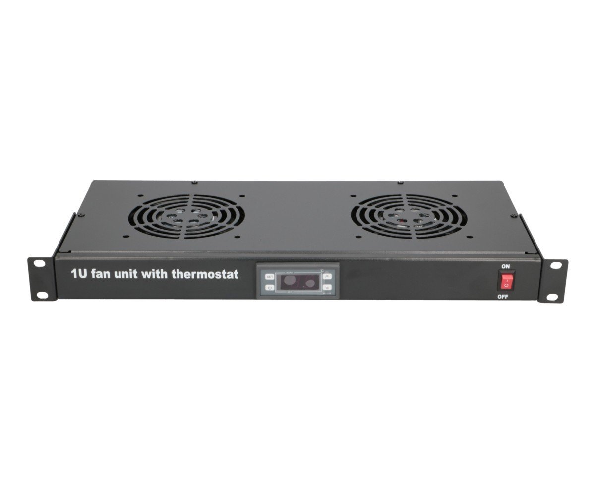 Extralink 19' RACK MOUNT FAN PANEL (2 FANS) WITH THERMOSTAT Panou ventilator (EX.19089) Extralink 19' RACK MOUNT FAN PANEL (2 FANS) WITH THERMOSTAT Panou ventilator (EX.19089)