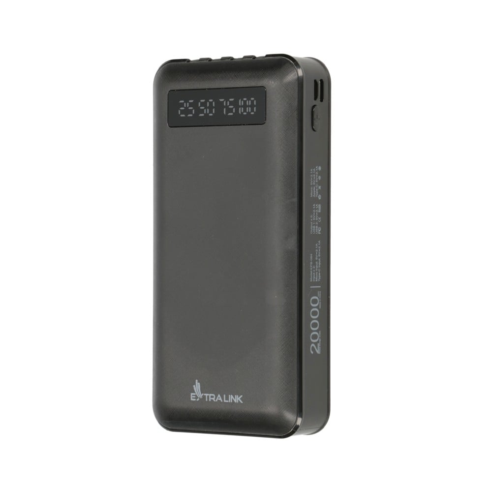 Extralink EX.19614 acumulatoare Polimer Litiu (LiPo) 20000 mAh Negru (EX.19614) Extralink EX.19614 acumulatoare Polimer Litiu (LiPo) 20000 mAh Negru (EX.19614)