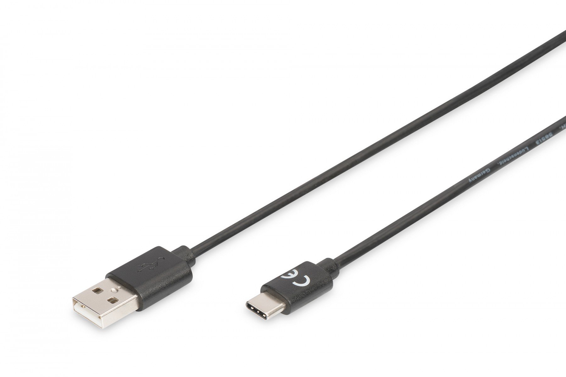 DIGITUS USB Type-C connection cable, Type-C to A (AK-300136-018-S) DIGITUS USB Type-C connection cable, Type-C to A (AK-300136-018-S)