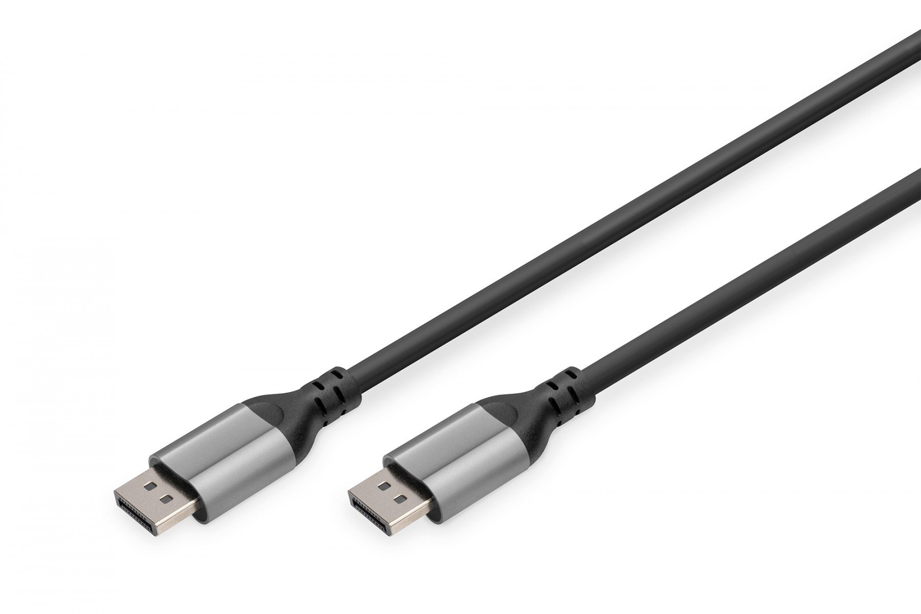 DIGITUS 8K @ 60Hz; DP to DP Connectioncable; DP 1.4 Alu Housing; Black; 2m (DB-340105-020-S) DIGITUS 8K @ 60Hz; DP to DP Connectioncable; DP 1.4 Alu Housing; Black; 2m (DB-340105-020-S)