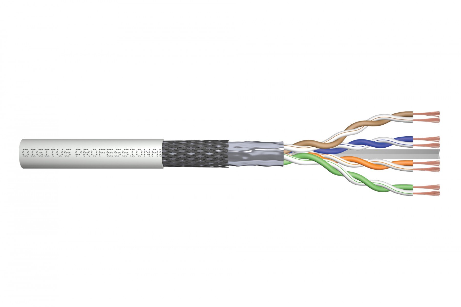 DIGITUS CAT 6 SF-UTP patch cable, raw 100 m, paper box, AWG 26/7, LSZH, sx, grey (DK-1633-P-1) DIGITUS CAT 6 SF-UTP patch cable, raw 100 m, paper box, AWG 26/7, LSZH, sx, grey (DK-1633-P-1)