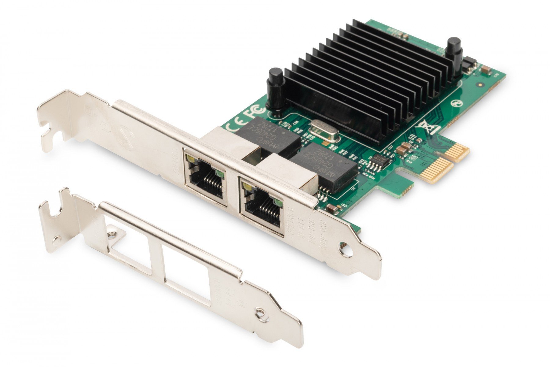 DIGITUS Gigabit Ethernet PCI Express Card, 2-port 32-bit, low profile bracket, Intel chipset (DN-10132) DIGITUS Gigabit Ethernet PCI Express Card, 2-port 32-bit, low profile bracket, Intel chipset (DN-10132)