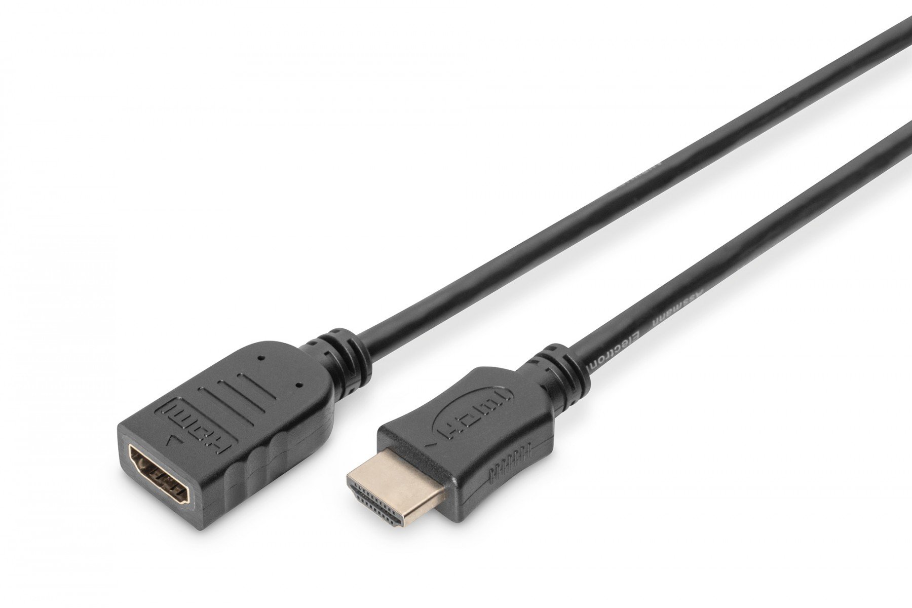 DIGITUS HDMI High Speed extension cable, type A M/F, 3.0m, w/Ethernet, UHD 4K@30Hz, gold, bl (AK-330201-030-S) DIGITUS HDMI High Speed extension cable, type A M/F, 3.0m, w/Ethernet, UHD 4K@30Hz, gold, bl (AK-330201-030-S)