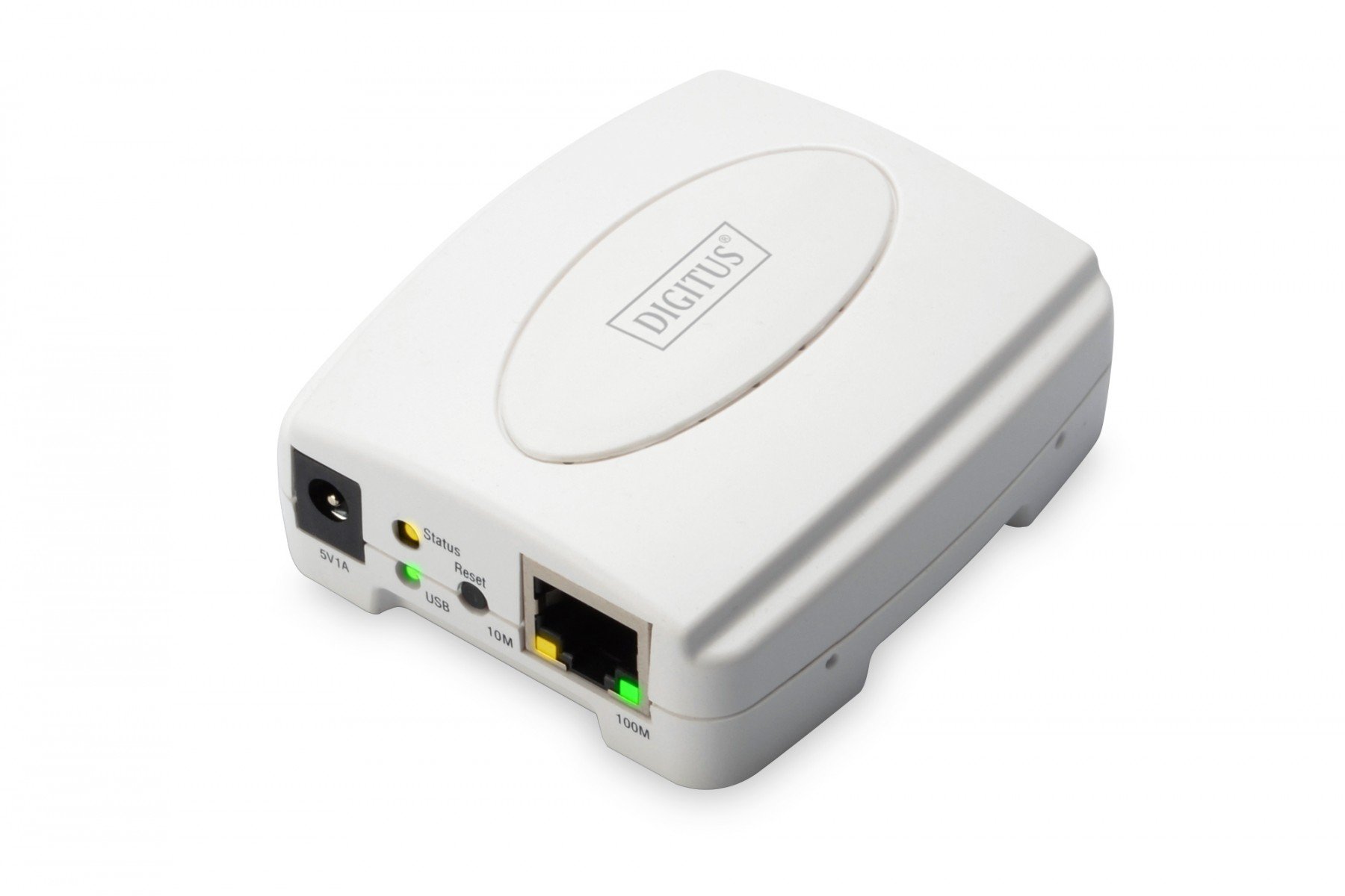 DIGITUS USB Print Server, 1-Port 1x RJ45, 1x USB A, USB 2.0 (DN-13003-2) DIGITUS USB Print Server, 1-Port 1x RJ45, 1x USB A, USB 2.0 (DN-13003-2)