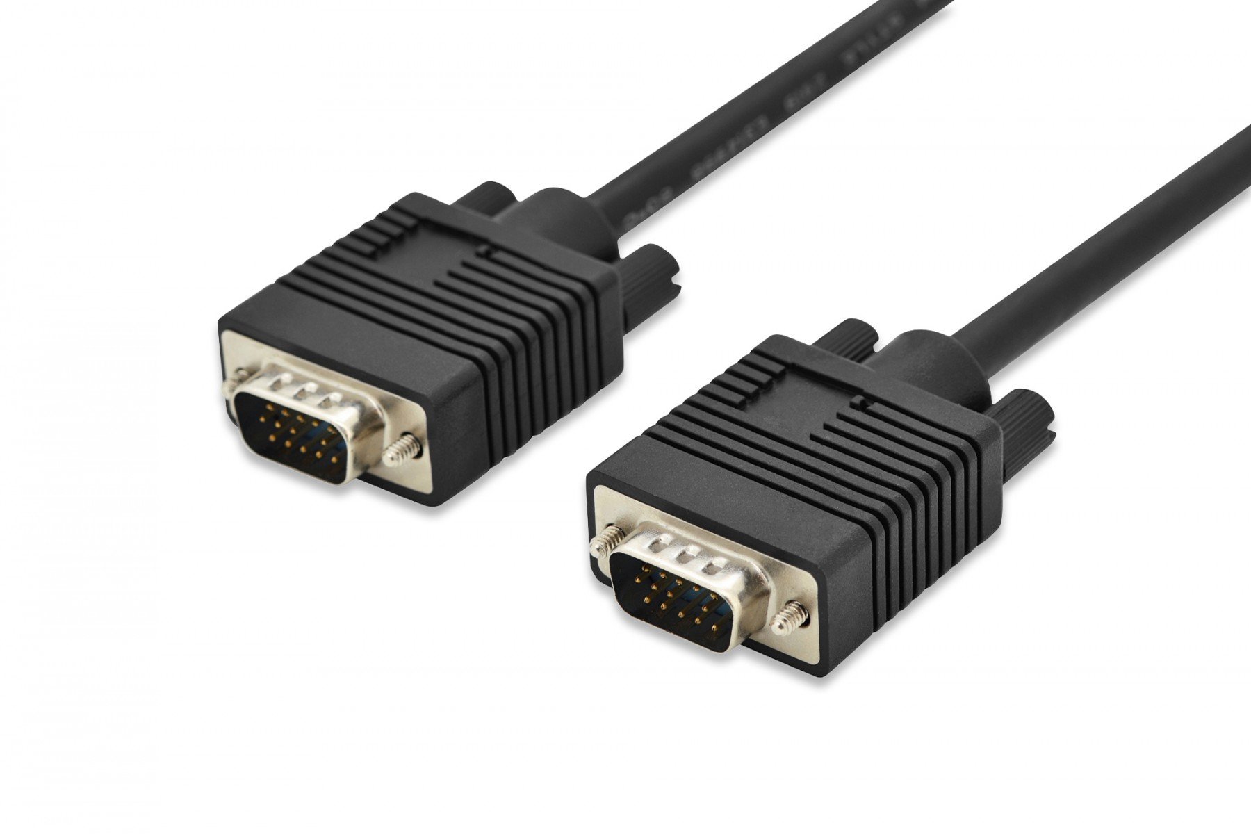 DIGITUS VGA Monitor connection cable, HD15 M/M, 1.8m, 3Coax/7C, 2xferrite, bl (AK-310103-018-S) DIGITUS VGA Monitor connection cable, HD15 M/M, 1.8m, 3Coax/7C, 2xferrite, bl (AK-310103-018-S)