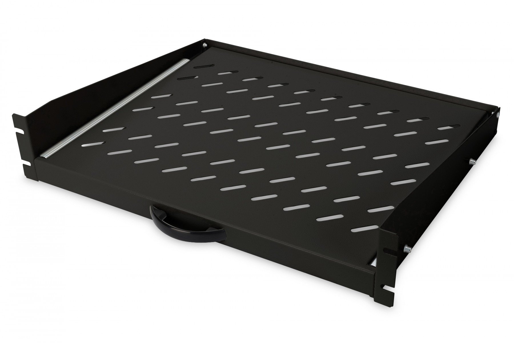 DIGITUS 2U extendib. shelf for cabinets from 450 mm depth 88x483x352 mm, up to 30 kg, black (RAL 9005) (DN-19-TRAY-2-450-SW) DIGITUS 2U extendib. shelf for cabinets from 450 mm depth 88x483x352 mm, up to 30 kg, black (RAL 9005) (DN-19-TRAY-2-450-SW)