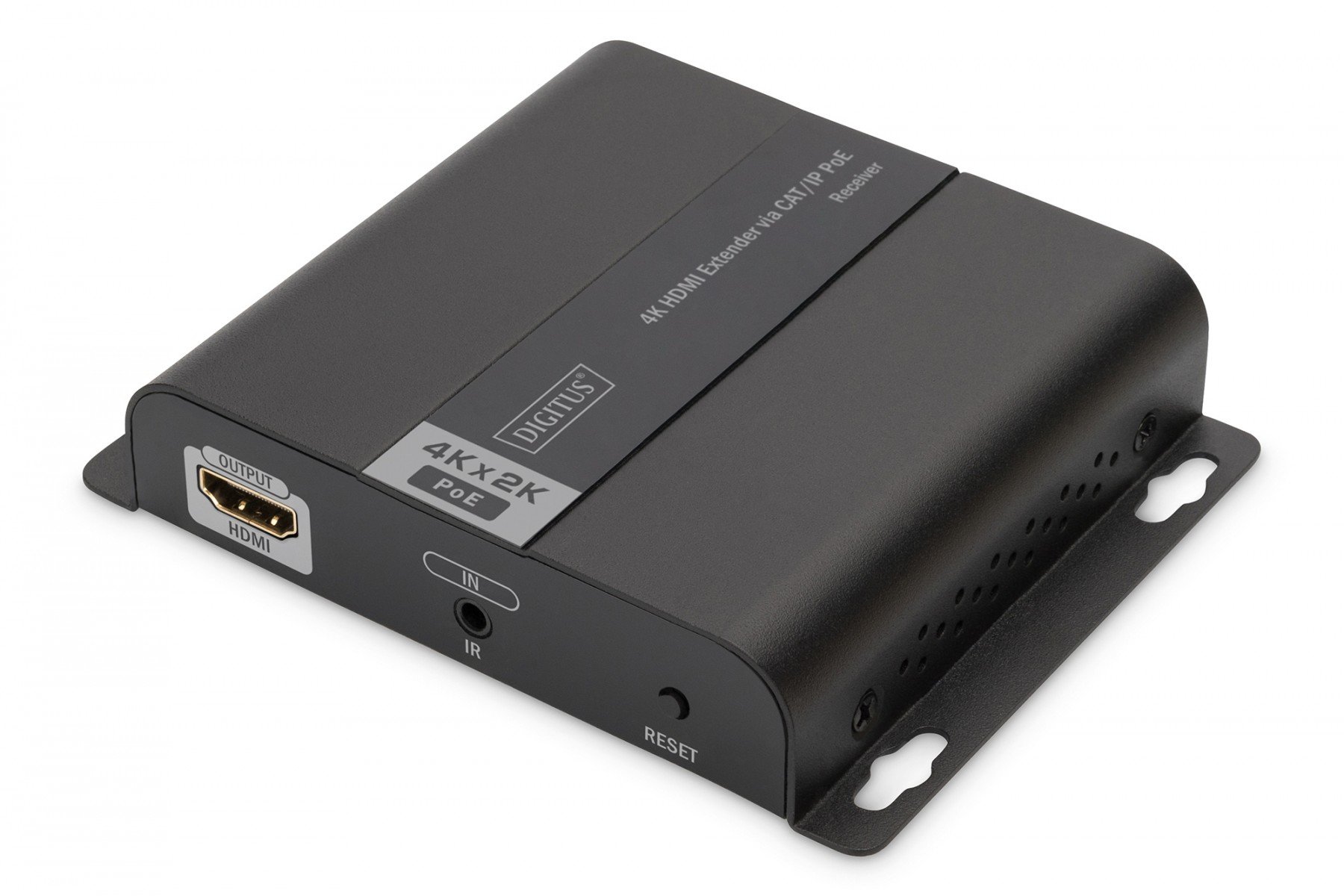 DIGITUS 4K HDMI Extender, Receiver Unit over IP/CAT 5, 6 (120m), POE powered (DS-55125) DIGITUS 4K HDMI Extender, Receiver Unit over IP/CAT 5, 6 (120m), POE powered (DS-55125)