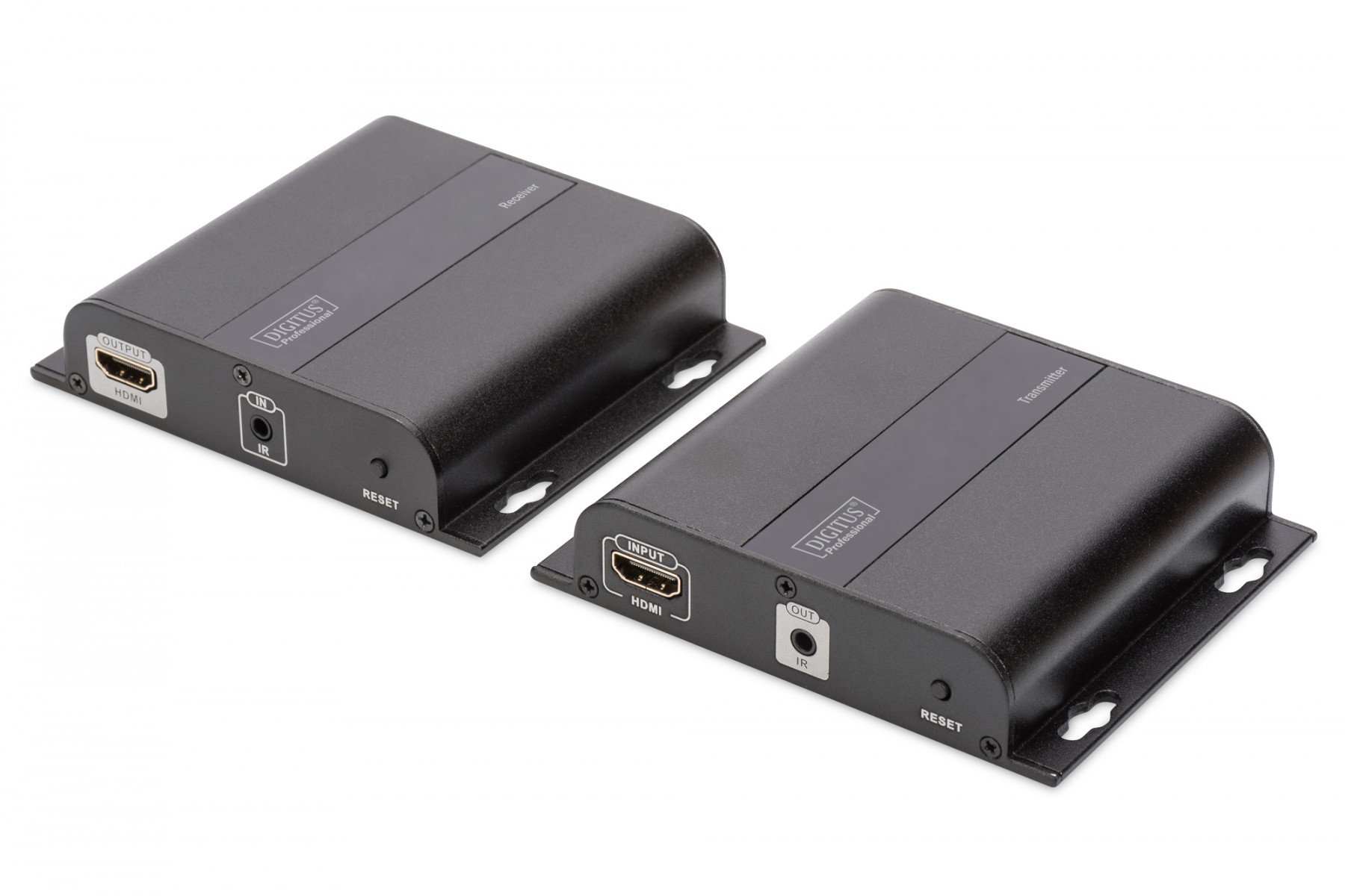DIGITUS 4K HDMI Extender Set over IP, 4K*2K@30Hz over network cable (CAT 5/5e/6/7), black (DS-55122) DIGITUS 4K HDMI Extender Set over IP, 4K*2K@30Hz over network cable (CAT 5/5e/6/7), black (DS-55122)