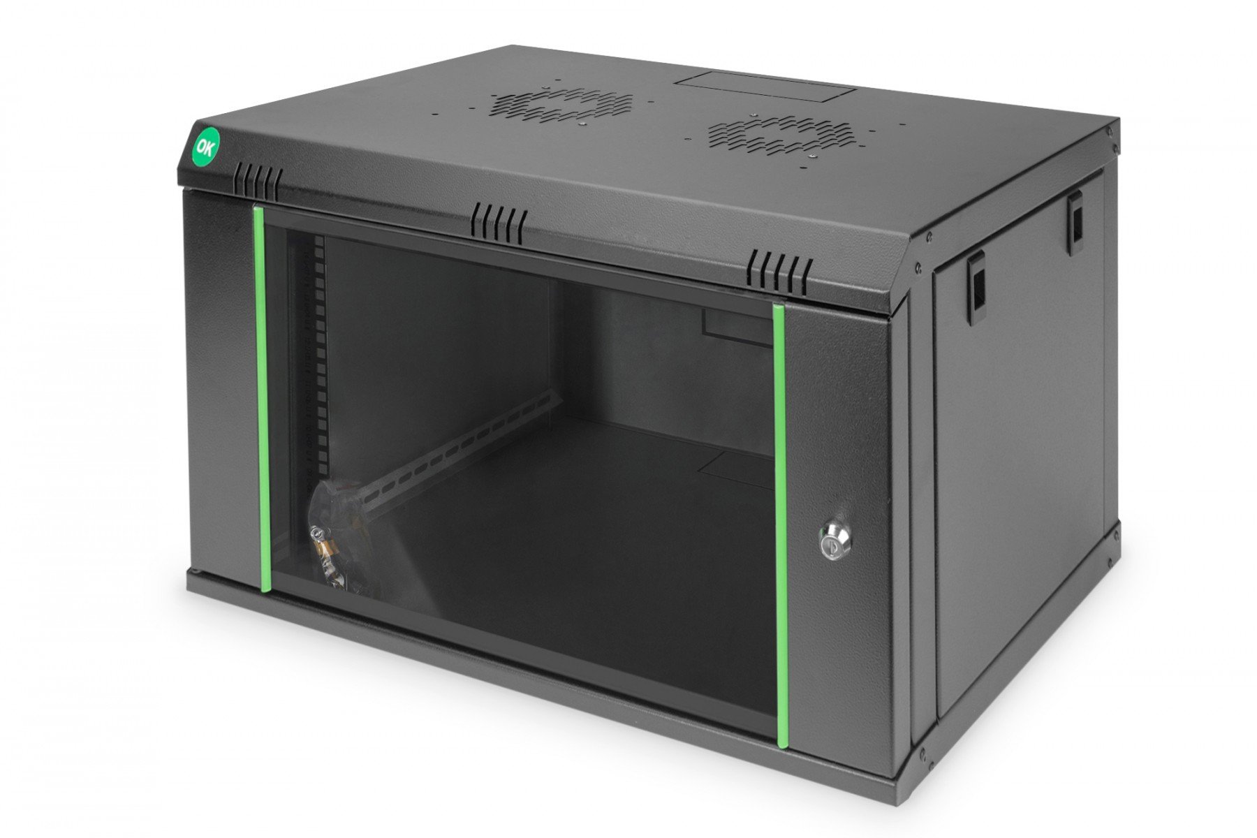 DIGITUS 7U wall mounting cabinet, Dynamic 389x600x450 mm, color black (RAL 9005) (DN-19 07-U-EC-SW) DIGITUS 7U wall mounting cabinet, Dynamic 389x600x450 mm, color black (RAL 9005) (DN-19 07-U-EC-SW)