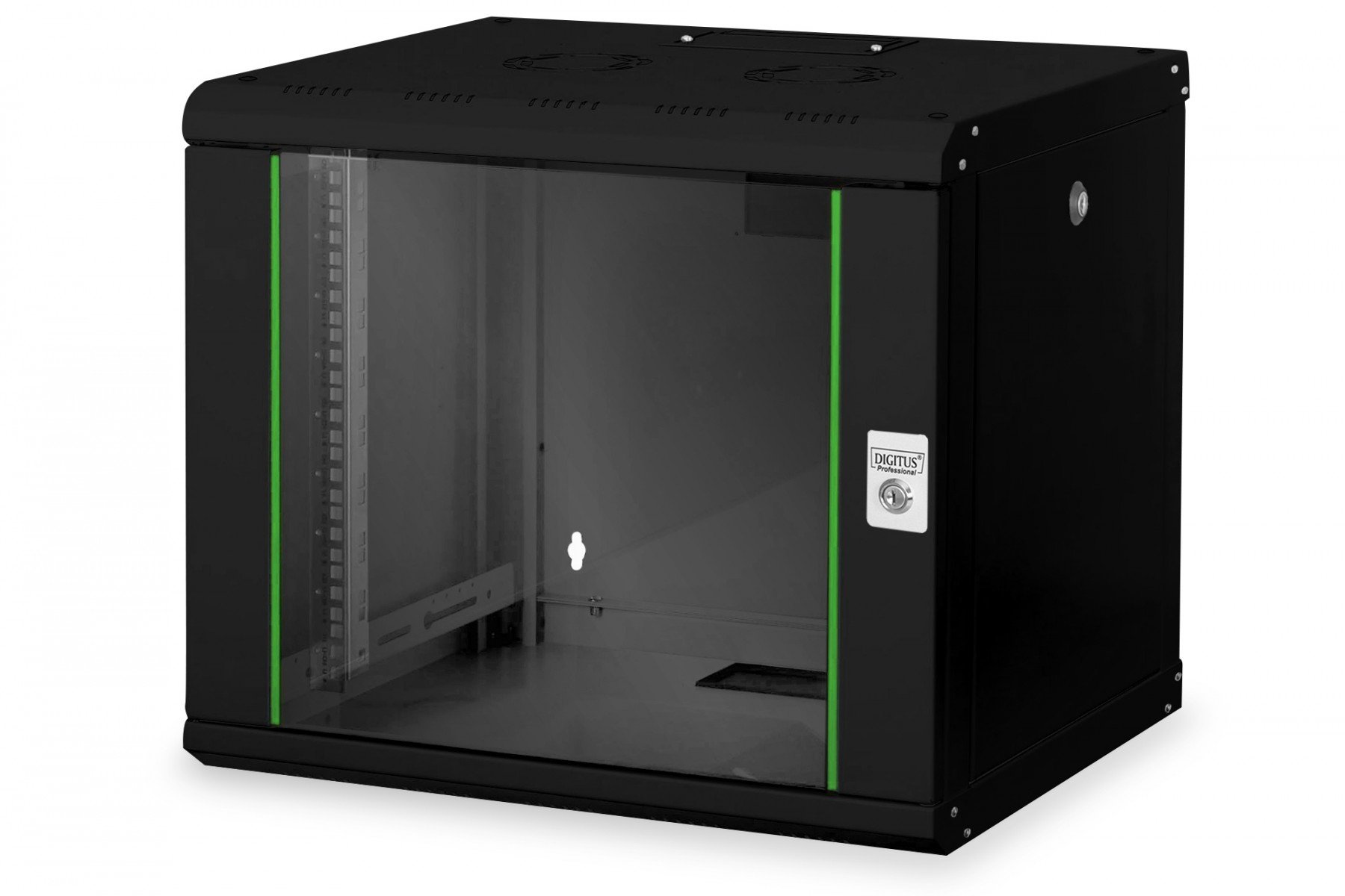 DIGITUS 9U wall mounting cabinet, Unique 509x600x450 mm, color black (RAL 9005) (DN-19 09-U-SW) DIGITUS 9U wall mounting cabinet, Unique 509x600x450 mm, color black (RAL 9005) (DN-19 09-U-SW)