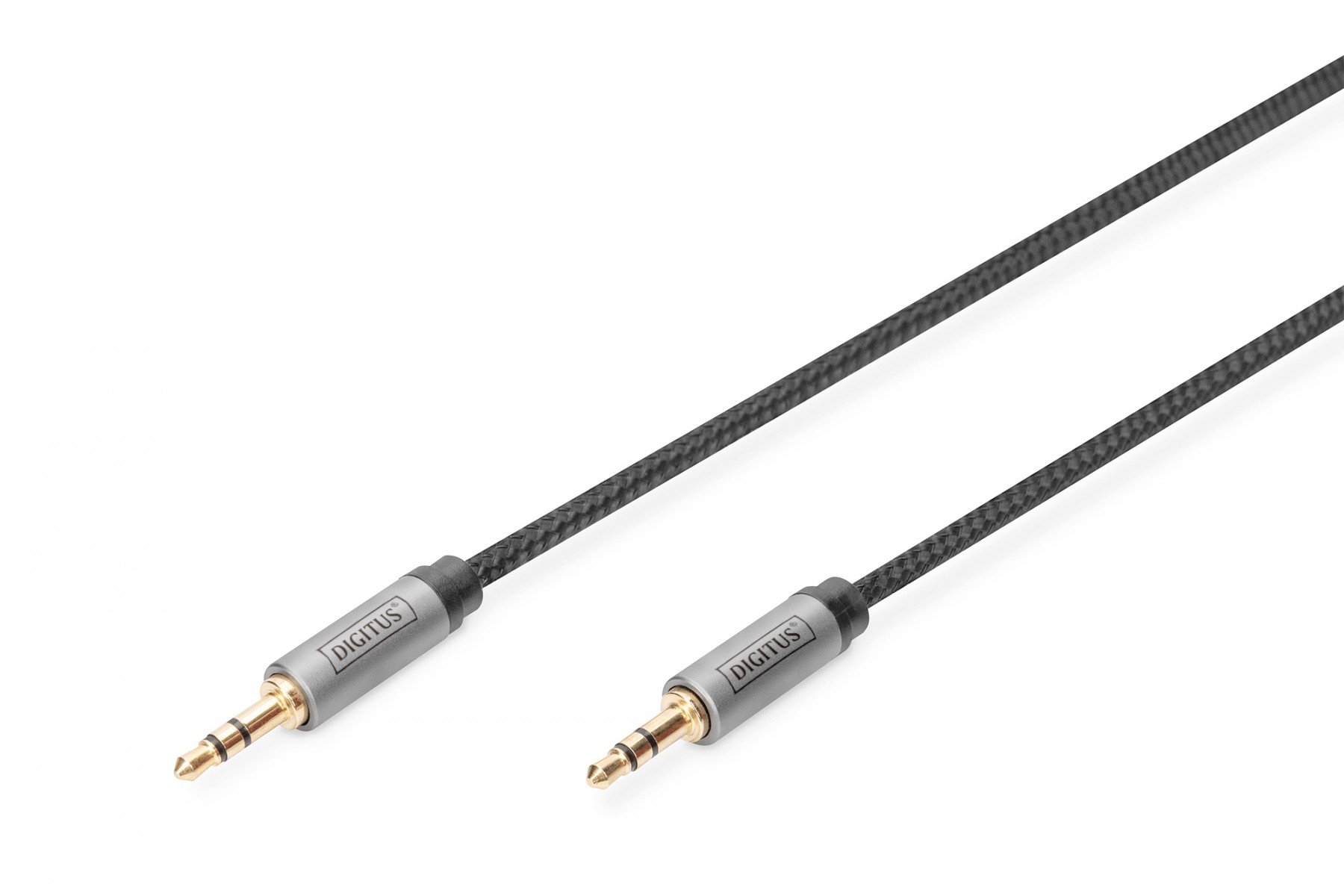 DIGITUS AUX Audio Cable Stereo 3.5mm, 3m Aluminum Housing ,Gold plated,with NYLON Jacket (DB-510110-030-S) DIGITUS AUX Audio Cable Stereo 3.5mm, 3m Aluminum Housing ,Gold plated,with NYLON Jacket (DB-510110-030-S)