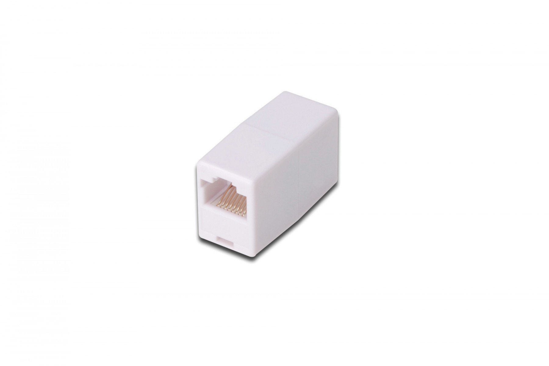 DIGITUS CAT 5e Modular Coupler, unshielded RJ45 to RJ45, color white (AT-A 8/8) DIGITUS CAT 5e Modular Coupler, unshielded RJ45 to RJ45, color white (AT-A 8/8)