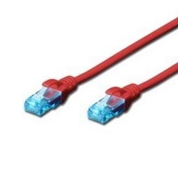 DIGITUS CAT 5e U-UTP patch cord, PVC AWG 26/7, length 0.25 m, red (DK-1512-0025/R) DIGITUS CAT 5e U-UTP patch cord, PVC AWG 26/7, length 0.25 m, red (DK-1512-0025/R)