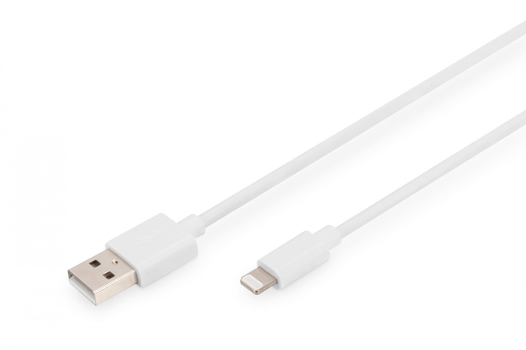 DIGITUS Charger/data cable, Lightning - USB A M/M, 1.0m, iP5/6/7, High Speed, MFI, wh (DB-600106-010-W) DIGITUS Charger/data cable, Lightning - USB A M/M, 1.0m, iP5/6/7, High Speed, MFI, wh (DB-600106-010-W)