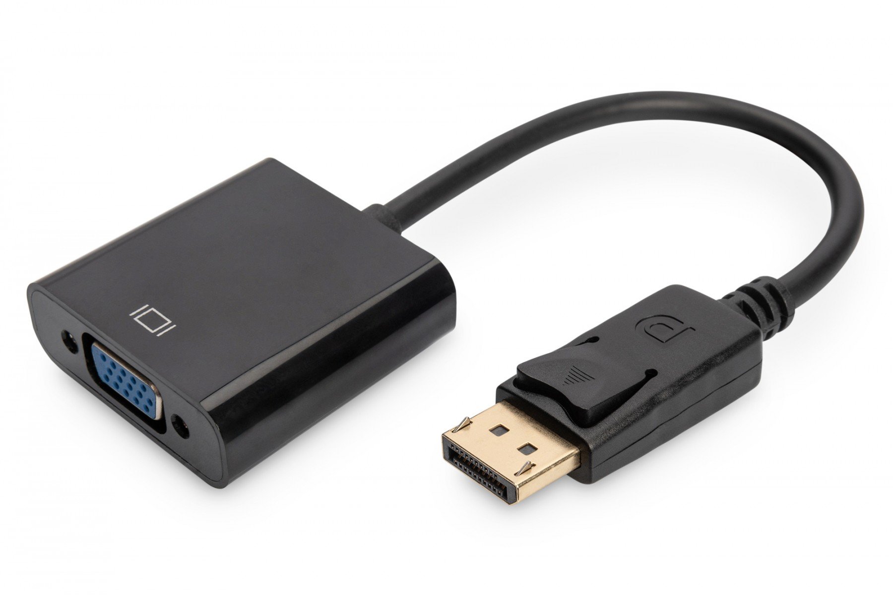 DIGITUS DisplayPort adapter cable, DP - HD15 M/F, 0.15m,w/interlock, DP 1.2 compatible, bl (AK-340403-001-S) DIGITUS DisplayPort adapter cable, DP - HD15 M/F, 0.15m,w/interlock, DP 1.2 compatible, bl (AK-340403-001-S)