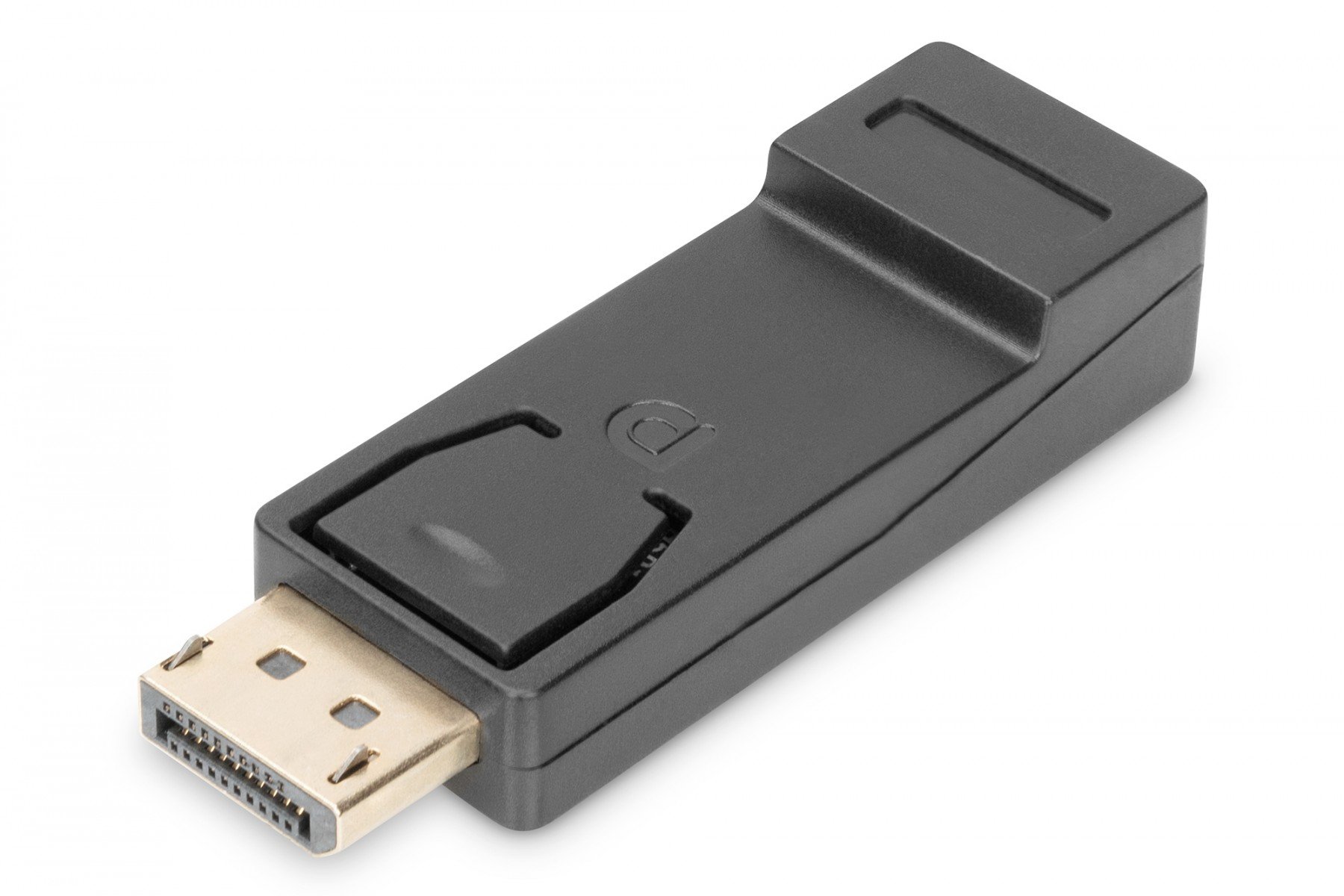 DIGITUS DisplayPort adapter, DP - HDMI type A M/F, w/interlock, DP 1.1a, Full HD, bl (DB-340602-000-S) DIGITUS DisplayPort adapter, DP - HDMI type A M/F, w/interlock, DP 1.1a, Full HD, bl (DB-340602-000-S)