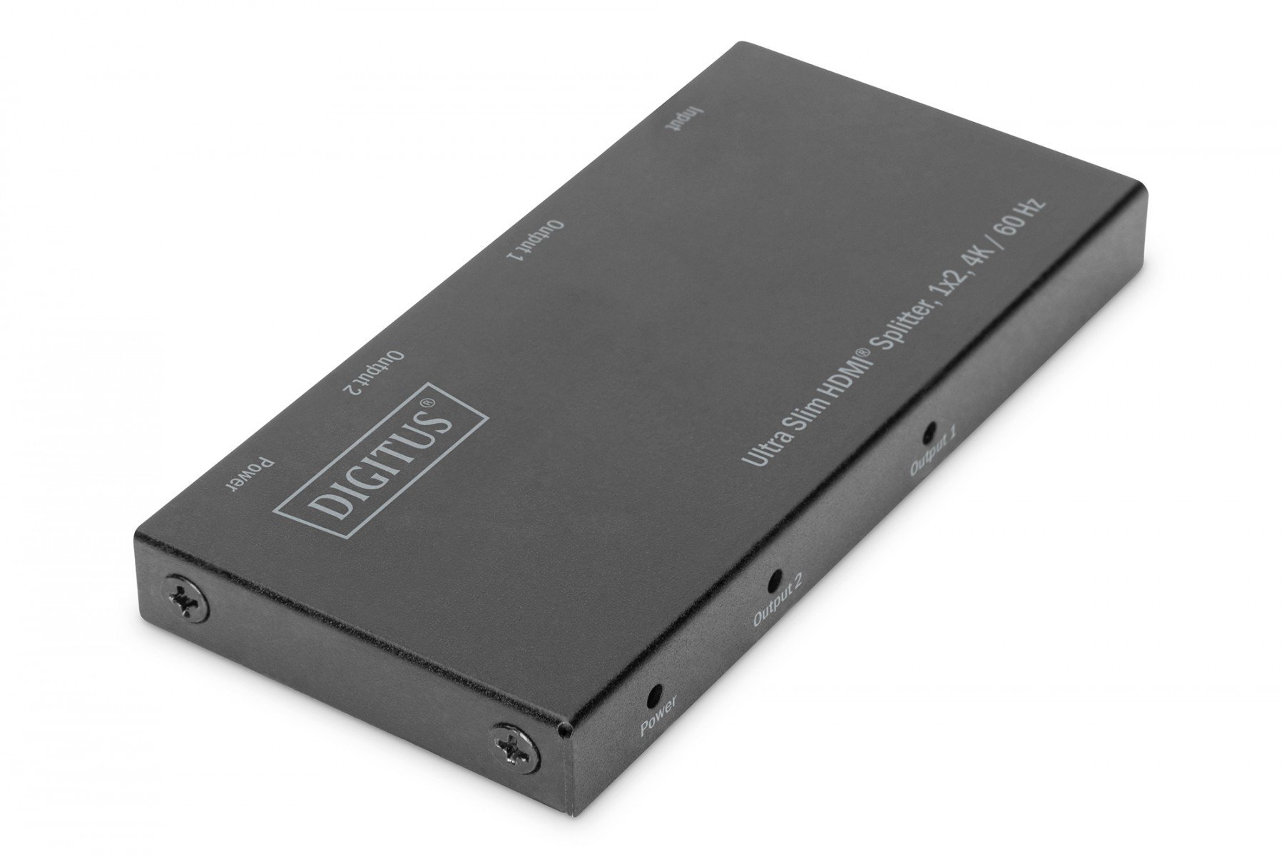 DIGITUS Ultra Slim HDMI Splitter, 1x2, 4K/60Hz HDR, HDCP 2.2, 18 Gbps, Micro USB powered (DS-45322) DIGITUS Ultra Slim HDMI Splitter, 1x2, 4K/60Hz HDR, HDCP 2.2, 18 Gbps, Micro USB powered (DS-45322)