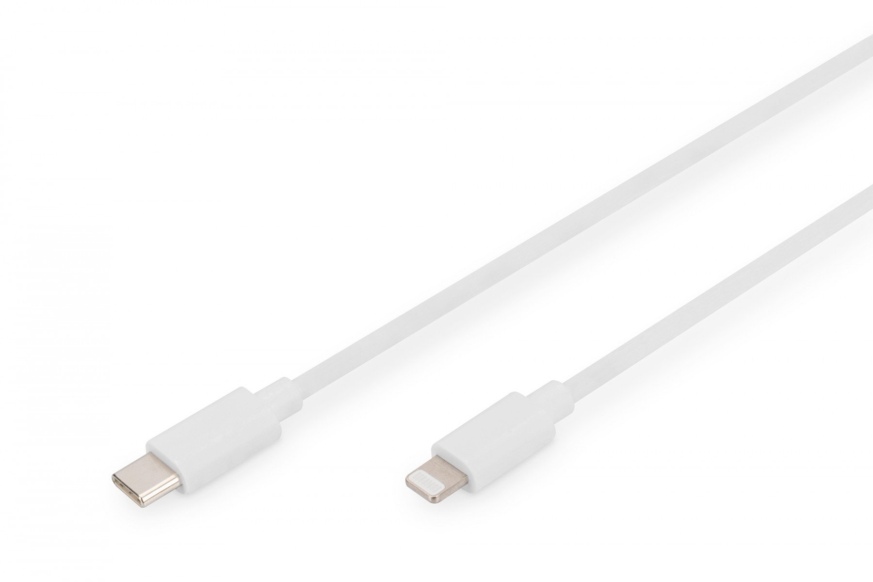 DIGITUS USB charger/data cable, Lightning - USB-C M/M, 1.0m, PVC, MFI, white (DB-600109-010-W) DIGITUS USB charger/data cable, Lightning - USB-C M/M, 1.0m, PVC, MFI, white (DB-600109-010-W)
