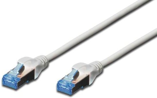 DIGITUS CAT 5e F-UTP patch cord, PVC AWG 26/7, length 0.25 m, color grey (DK-1522-0025)