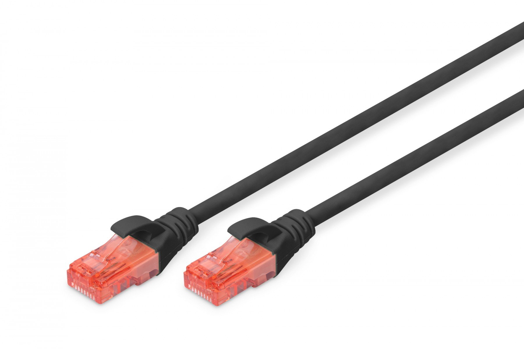 DIGITUS CAT 6 U-UTP patch cord, Cu, LSZH AWG 26/7, length 0.50 m, color black (DK-1617-005/BL) DIGITUS CAT 6 U-UTP patch cord, Cu, LSZH AWG 26/7, length 0.50 m, color black (DK-1617-005/BL)