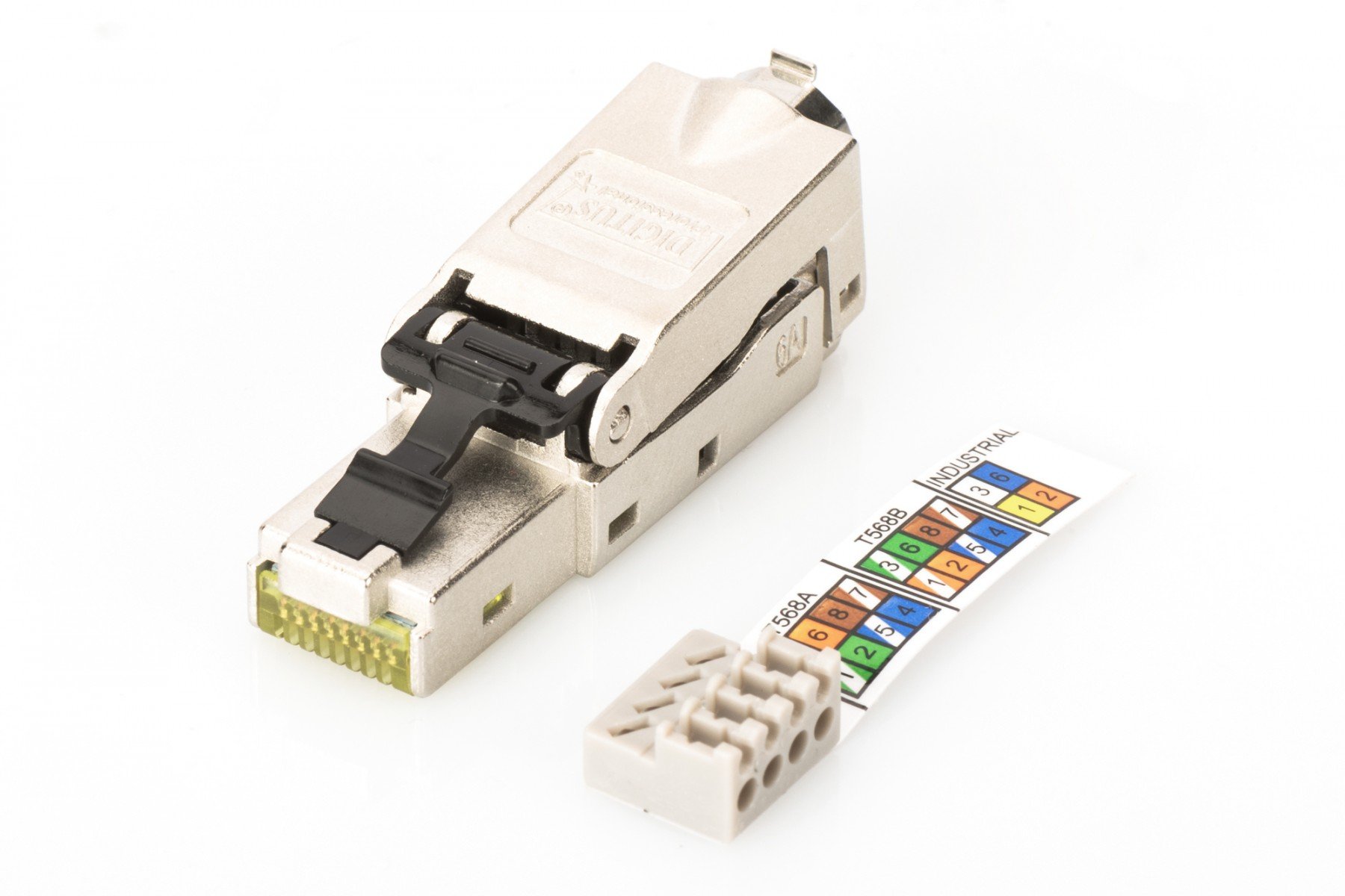 DIGITUS CAT 6A Field Termination Plug, STP, dust cap, bend relief (DN-93631) DIGITUS CAT 6A Field Termination Plug, STP, dust cap, bend relief (DN-93631)