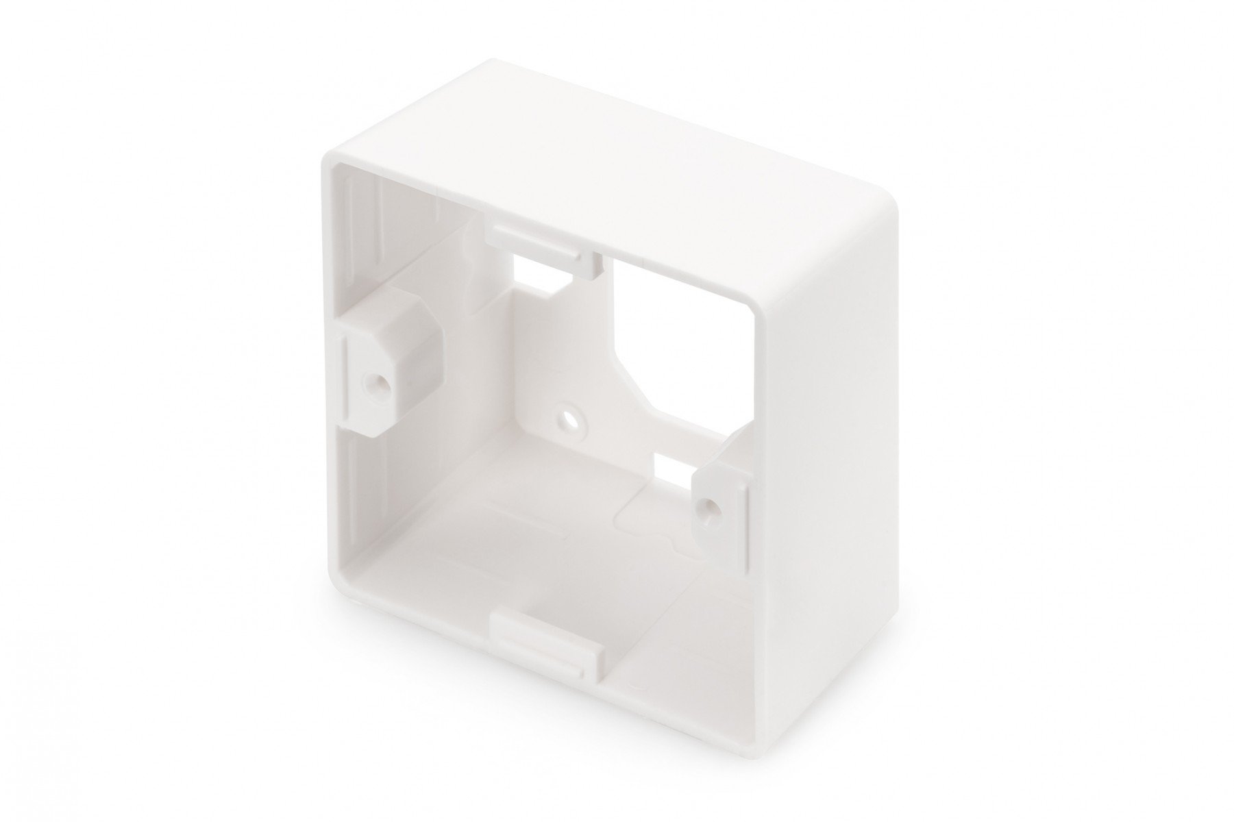 DIGITUS Surface mount box for faceplates 80x80x42 mm, color pure white, German layout (DN-93803) DIGITUS Surface mount box for faceplates 80x80x42 mm, color pure white, German layout (DN-93803)