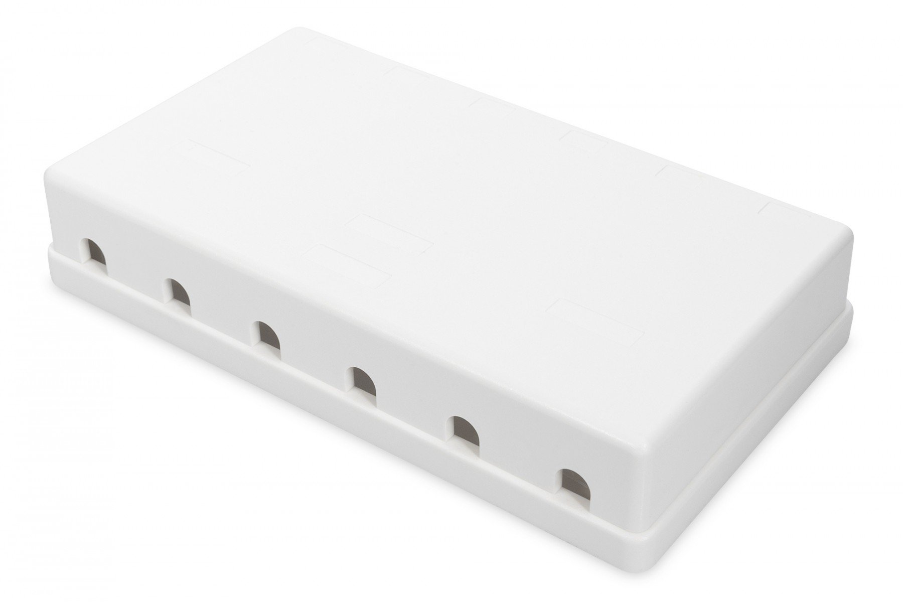 DIGITUS Surface mount box for Keystone Jacks pure white, 6-port (DN-93705) DIGITUS Surface mount box for Keystone Jacks pure white, 6-port (DN-93705)