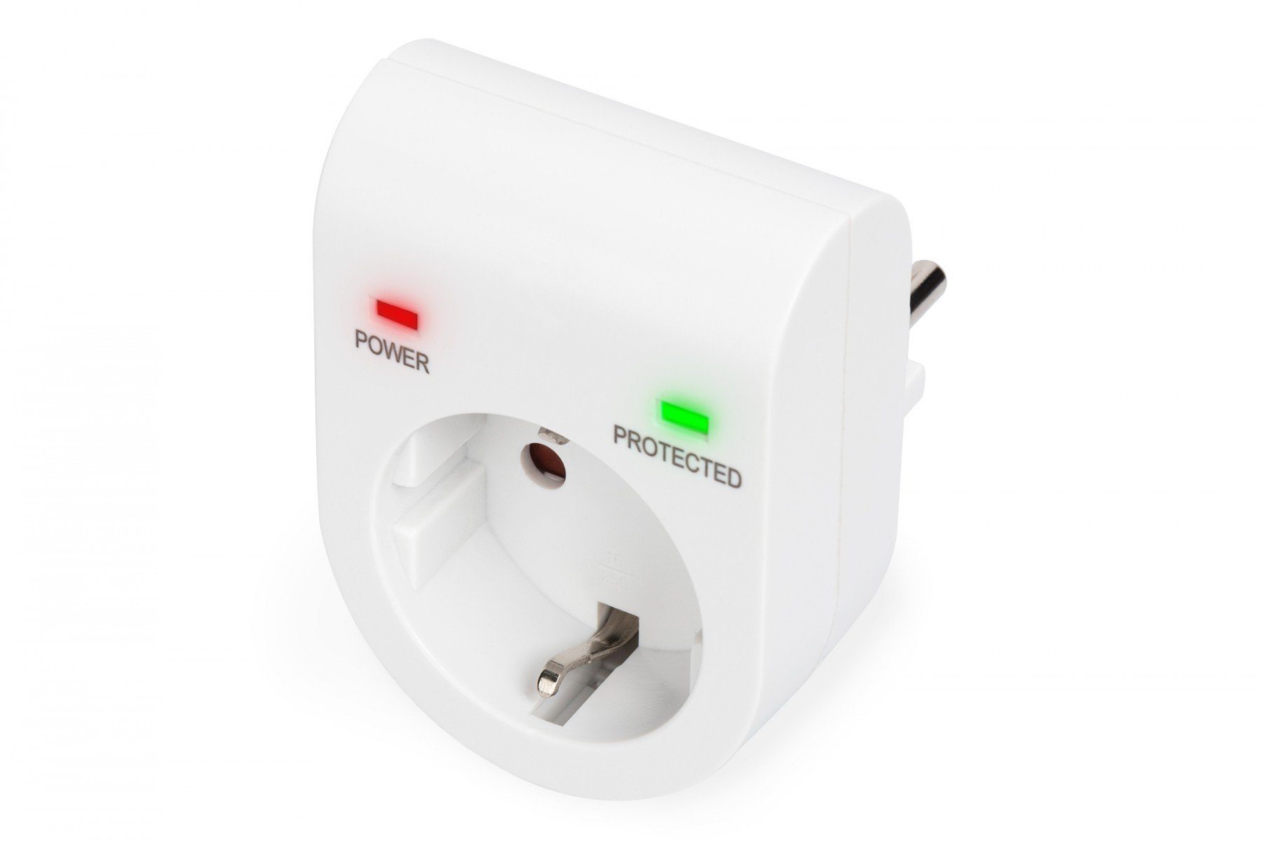 DIGITUS surge protector with power and protected LED safety outlet,16 A, 3.500W, TÜV-GS, white (DN-95400) DIGITUS surge protector with power and protected LED safety outlet,16 A, 3.500W, TÜV-GS, white (DN-95400)