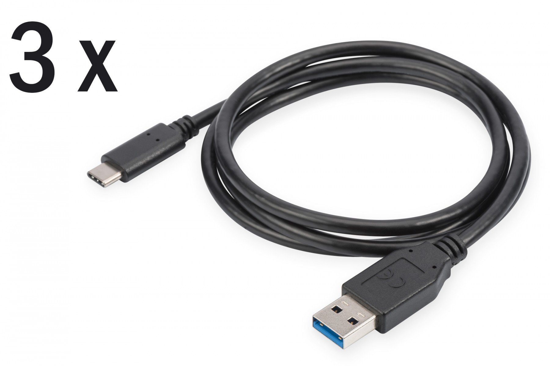 DIGITUS USB Type-C charger/Data cable set, type C - A M/M, 1.0m, 3er Set, 3A, 480MB, 2.0 Version, bl (AK-880903-010-S) DIGITUS USB Type-C charger/Data cable set, type C - A M/M, 1.0m, 3er Set, 3A, 480MB, 2.0 Version, bl (AK-880903-010-S)