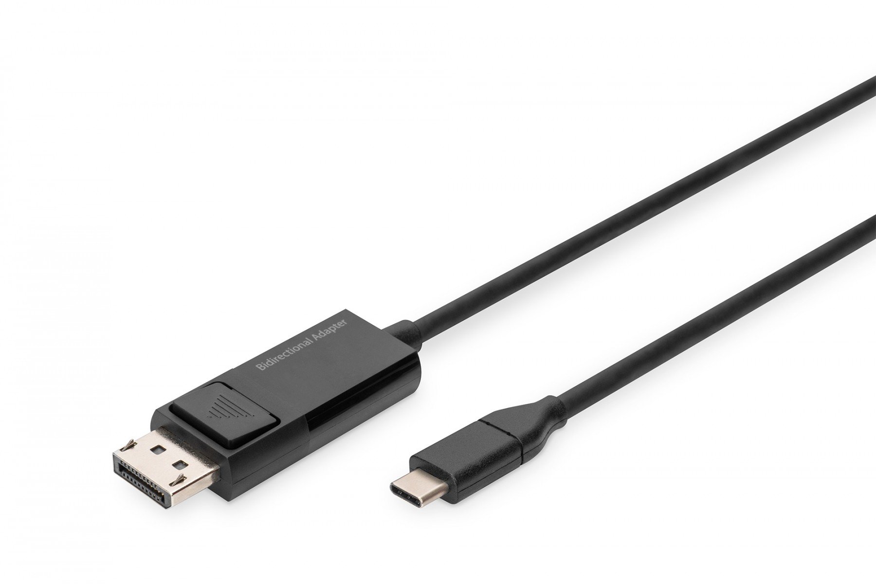 DIGITUS USB Type-C to DisplayPort Bidirectional max. Resolution 8K@30Hz, lenghts 2m, Black (AK-300334-020-S) DIGITUS USB Type-C to DisplayPort Bidirectional max. Resolution 8K@30Hz, lenghts 2m, Black (AK-300334-020-S)