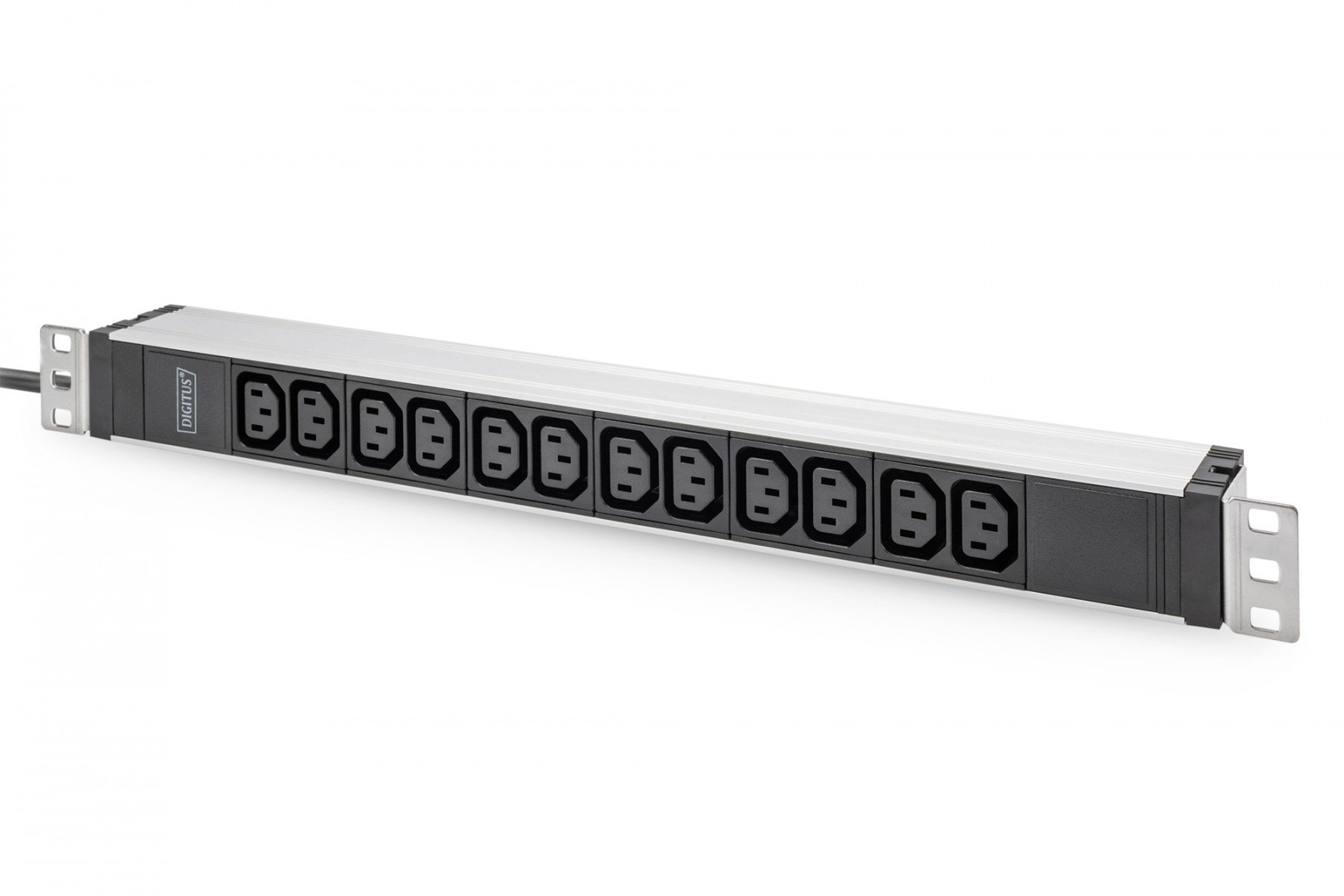 DIGITUS 1U Aluminum PDU, rackmountable, 12 x C13 16A, 230VAC, 50/60Hz, Safety plug (DN-95426) DIGITUS 1U Aluminum PDU, rackmountable, 12 x C13 16A, 230VAC, 50/60Hz, Safety plug (DN-95426)