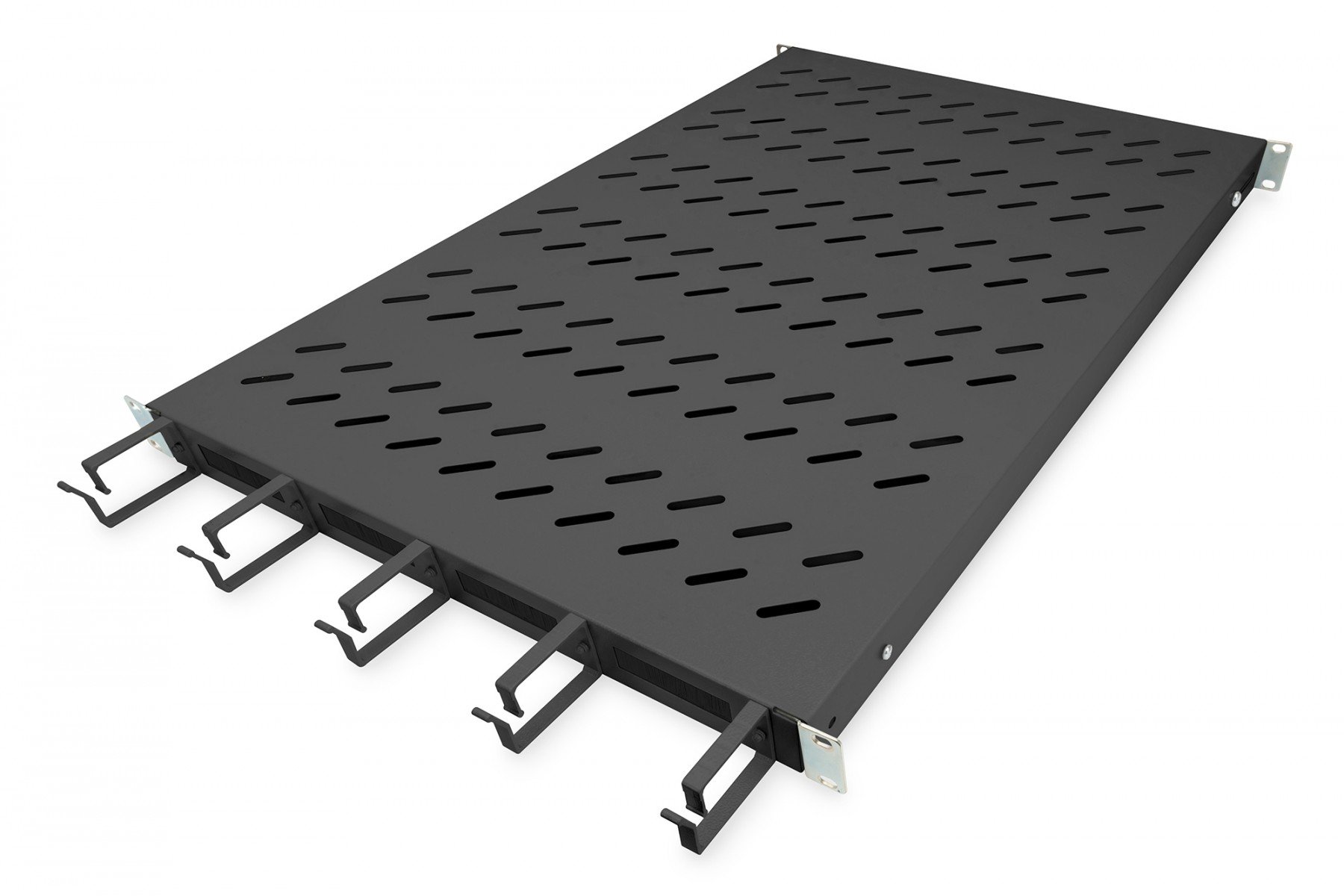 DIGITUS 1U fixed shelf for 1000 mm depth cabinets incl. cable management, black (RAL 9005) (DN-97685) DIGITUS 1U fixed shelf for 1000 mm depth cabinets incl. cable management, black (RAL 9005) (DN-97685)