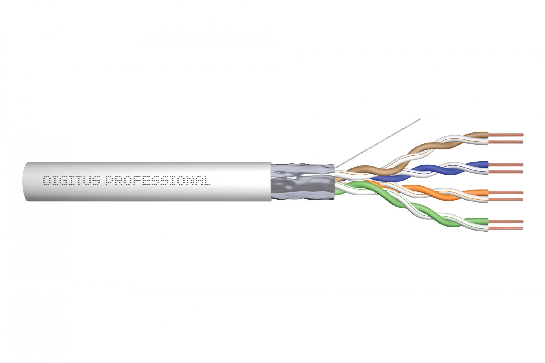 DIGITUS CAT 5e F-UTP installation cable, 100 MHz Eca (PVC), AWG 24/1, 305 m paper box, sx, grey (DK-1521-V-305) DIGITUS CAT 5e F-UTP installation cable, 100 MHz Eca (PVC), AWG 24/1, 305 m paper box, sx, grey (DK-1521-V-305)
