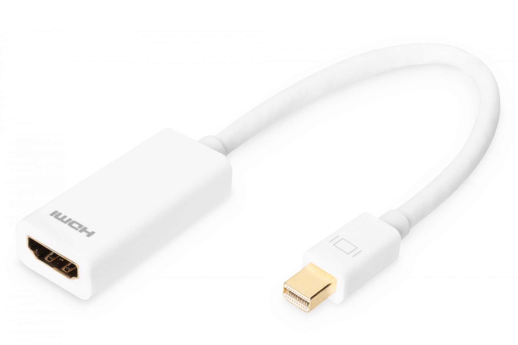 DIGITUS DisplayPort adapter cable, mini DP - HDMI type A M/F, 0.15m, DP 1.1a, wh (DB-340404-001-W) DIGITUS DisplayPort adapter cable, mini DP - HDMI type A M/F, 0.15m, DP 1.1a, wh (DB-340404-001-W)