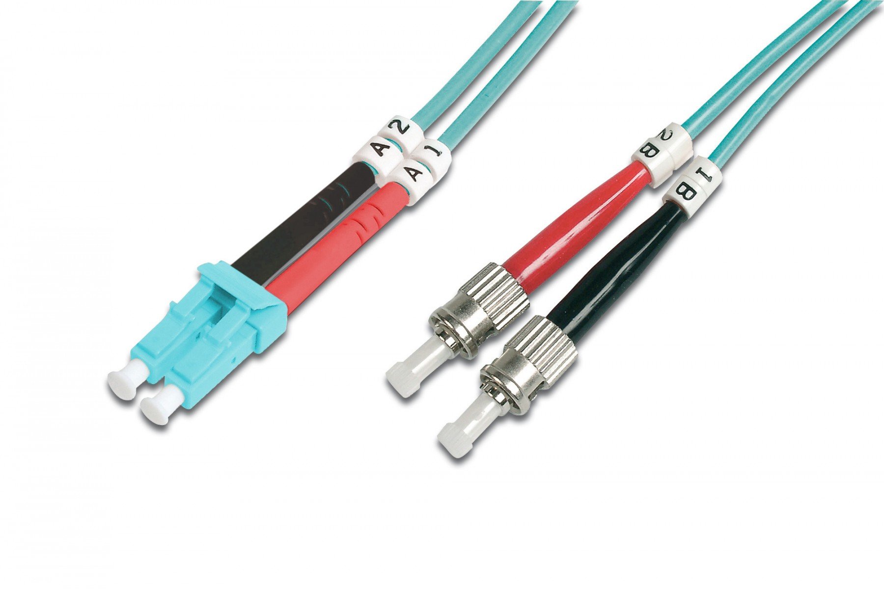 DIGITUS FO patch cord, duplex, LC to ST MM OM3 50/125 µ, 2 m (DK-2531-02/3) DIGITUS FO patch cord, duplex, LC to ST MM OM3 50/125 µ, 2 m (DK-2531-02/3)