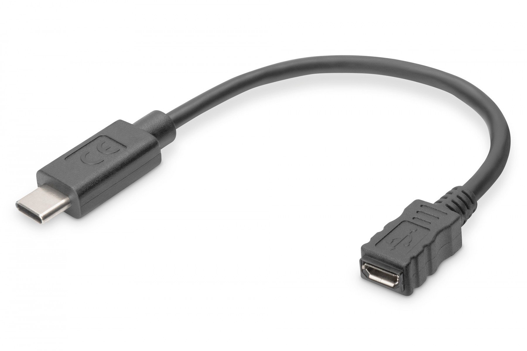 DIGITUS USB Type-C Adapter Cable, Type-C to micro B (AK-300316-001-S) DIGITUS USB Type-C Adapter Cable, Type-C to micro B (AK-300316-001-S)