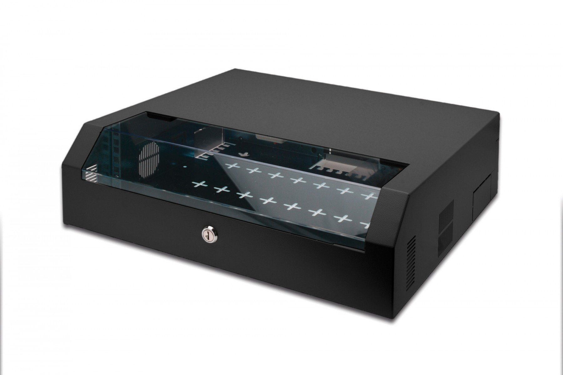 DIGITUS Wall mounting cabinet, SOHO, slim, 156x525x475 mm 3U rotatable, 2U fix, color black (RAL 9005) (DN-19 04U-PB-B) DIGITUS Wall mounting cabinet, SOHO, slim, 156x525x475 mm 3U rotatable, 2U fix, color black (RAL 9005) (DN-19 04U-PB-B)